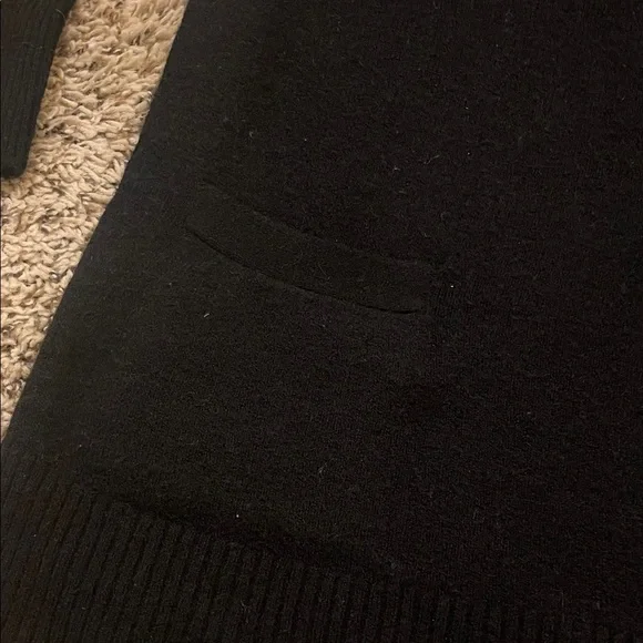 J. Crew Elegant Black V-Neck Sweater - Picture 3 of 4